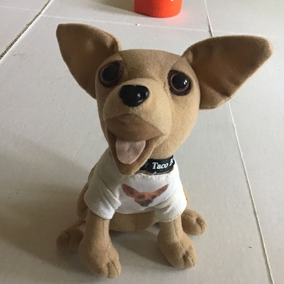 Chihuahua Yo Quiero Taco Bell Dog Plush Stuffed w Photo Shirt 6" Plush Applause - Picture 15 of 15